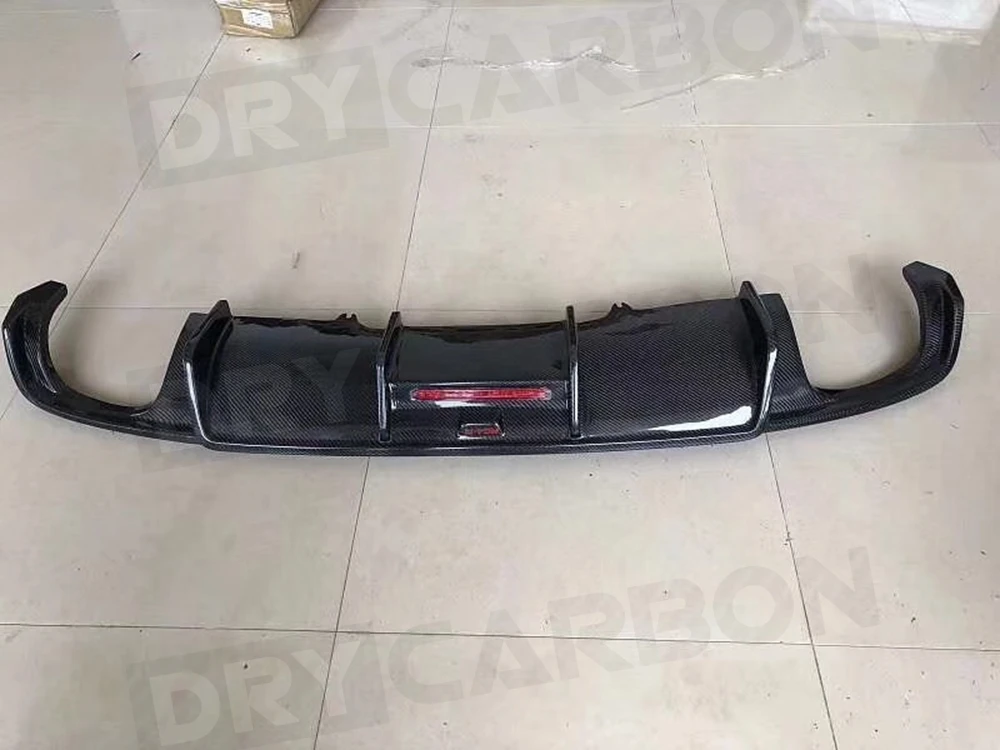 Задний бампер из углеродного волокна, диффузор для губ, комплекты кузова, аксессуары для Audi A4 S4 B9 Sline 2017-2019, не для стандартного спойлера A4