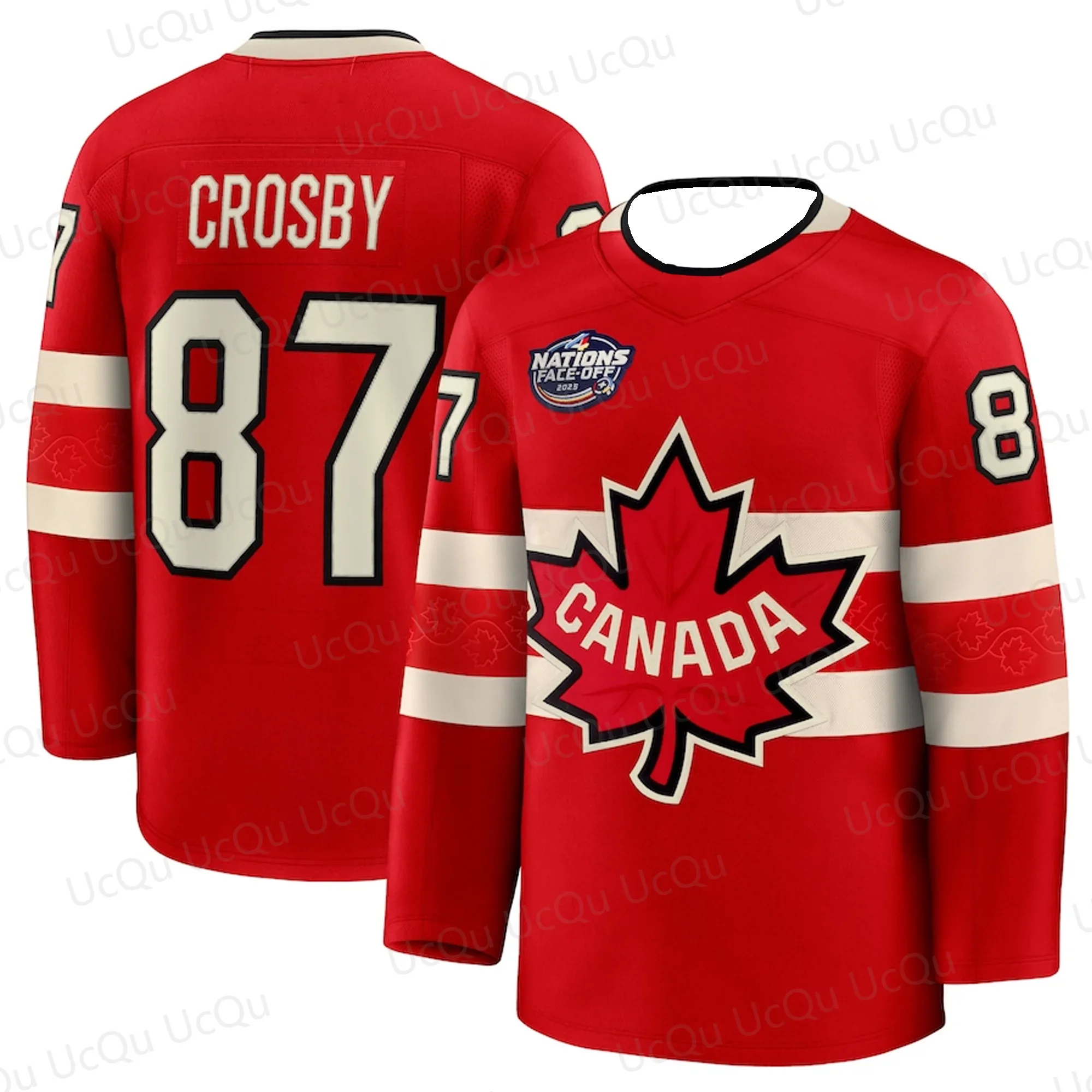 All Stars 2025 McDavid Canada 97 Ice hockey 4 Nations Long Sleeve t-shirt tops men's tee clothing Children's sports jersey