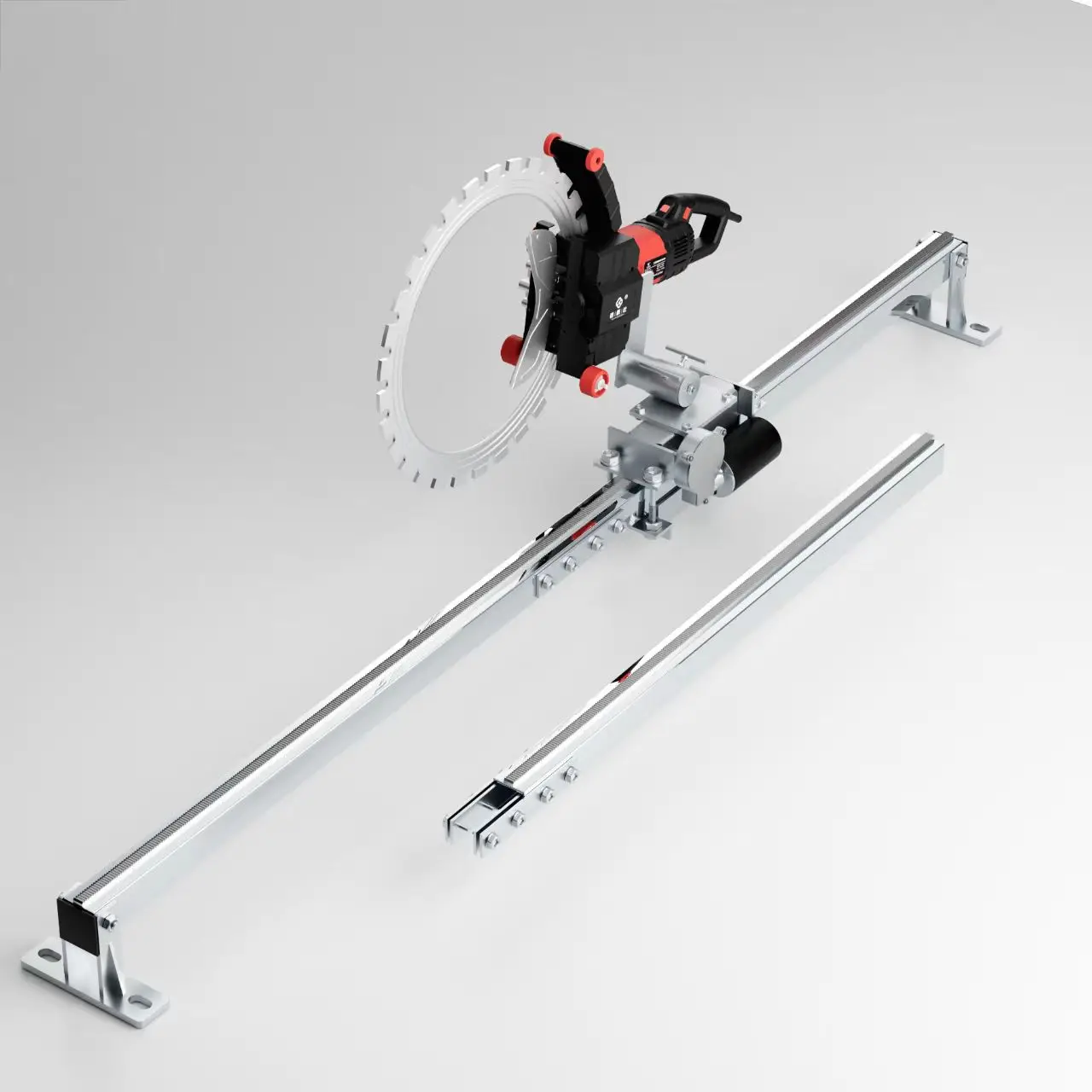 Concrete Wall Cutting Machine Brushless Saw Guide Rail Universal Automatic Track Ring Saw Stone Cutter
