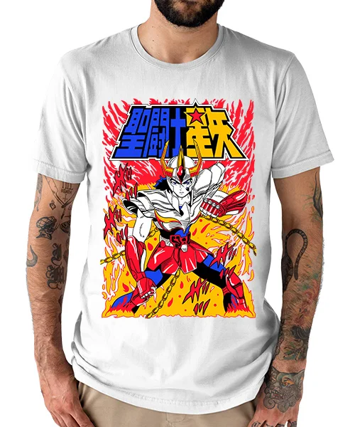 T-shirt für anime caballeros del zodiaco ikki de fénix