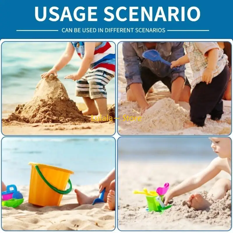 Conjunto jogos areia coloridos Y4QA, feito sob medida para crianças 1 a 3 anos, com coleção completa praia ao ar