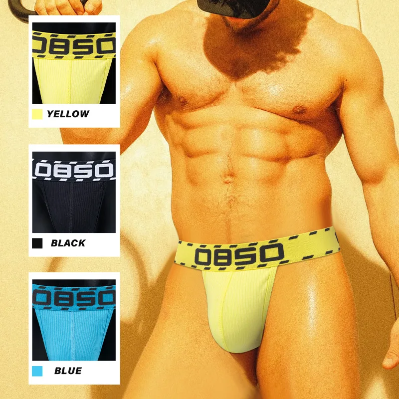 Low Waist High Fork Men Seduction Sexy Tight Threaded Panties Youth Cw00911