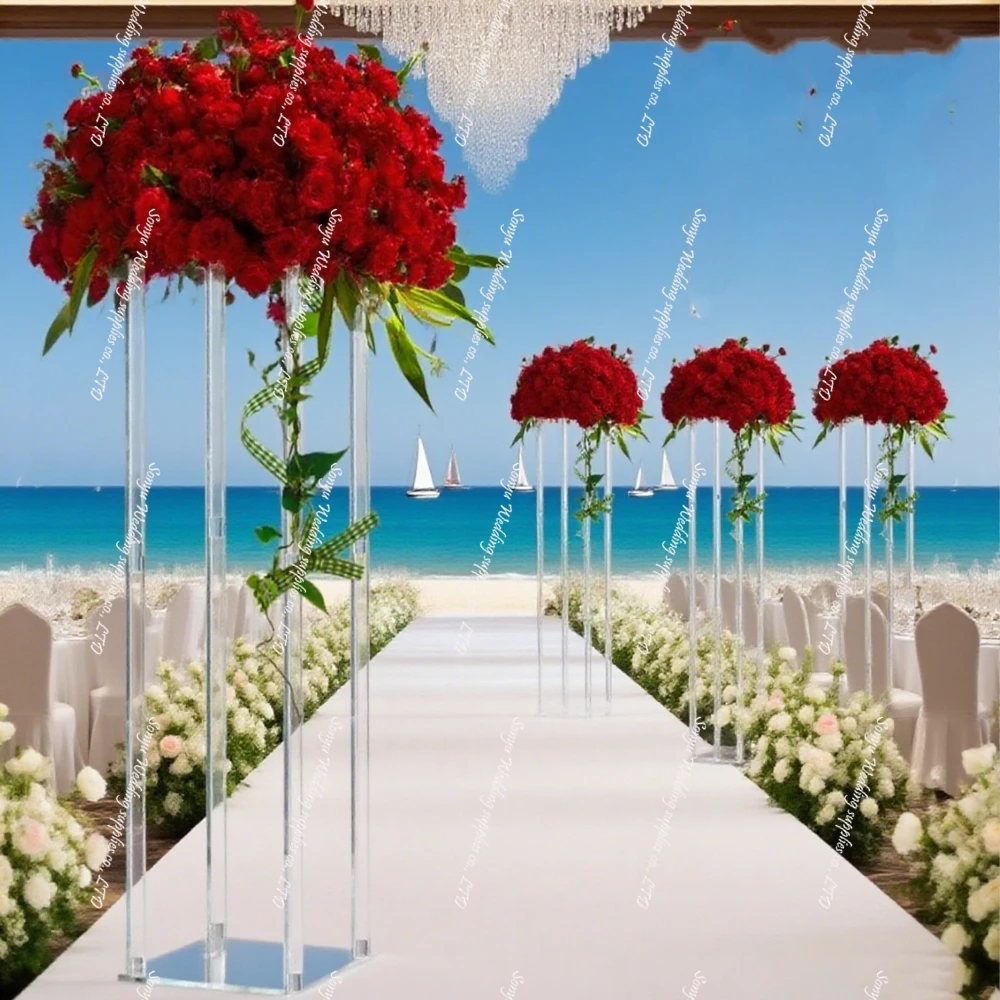 

4pcs/12pcs)10pcs)f30 Wedding Event Flower White Plinth Round Cylindrical Stand Sets for Dessert Table Cylinder Pedestal Stands