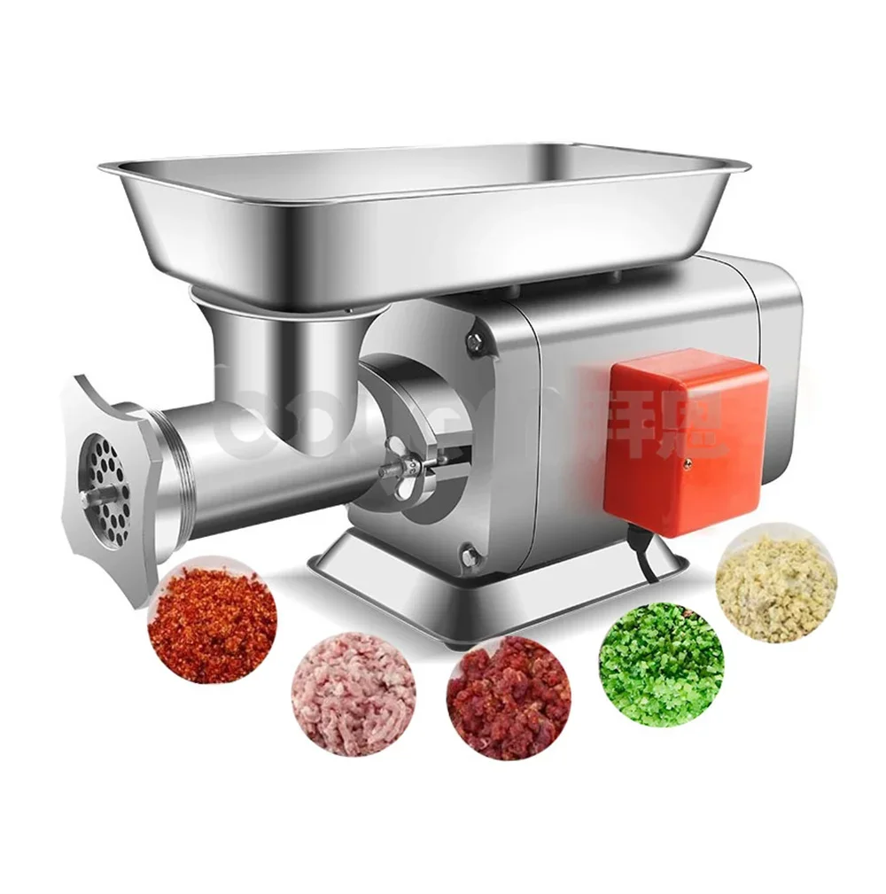 Electric Stainless Steel 12 22 32 42 Onion Vegetable Frozen Meat Grinder Mincer Mill Grinding Cutter Processing Machinery