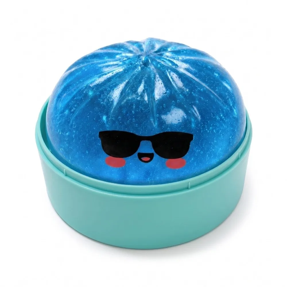 New High Quality Glitter Shark Dumplings SqueezeToy Soft with Steamer Stress Relief Sensory Ball Fidget Slow Resilience
