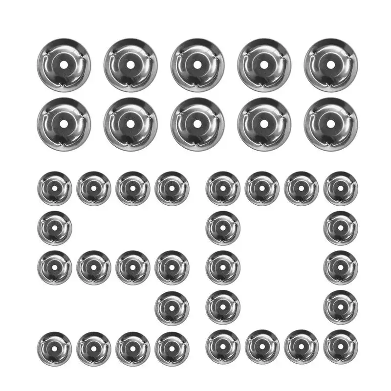 

Percussion Drum Cymbals Ring Stainless Steel Cymbals Tambourine Ring 50 Pieces Ching Ring Bell Drum Accessories Replacement Drum