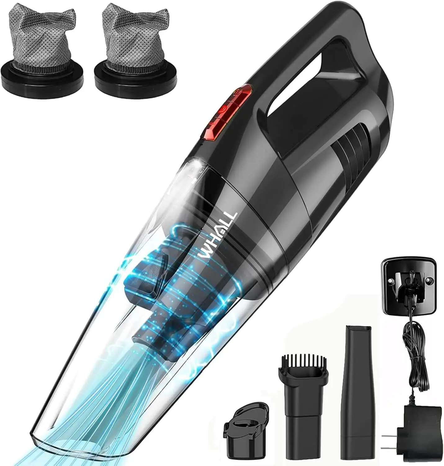 Handheld Vacuum Cordless, 8500PA Strong Suction Hand Vacuum, Wet Dry Hand Held Vacuum Cleaner With LED Light, Lightweight