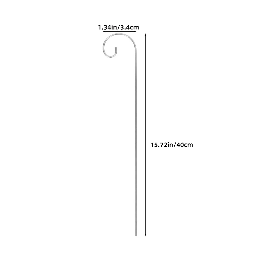 30Pcs Outdoor Metal Shepherd Hooks Garden Label Stakes Ground Insert Plant Identification Holder for Floral Display