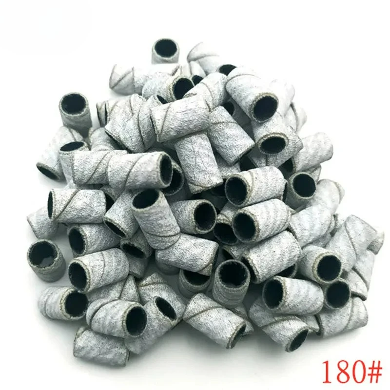 80 # 120 # 180 # مثقاب الأظافر. 50 قطعة/دفعة شريط تلميع الأظافر للعناية بالقدم مسمار الفن الأشعة فوق البنفسجية هلام البولندية مسمار مثقاب الملحقات #5