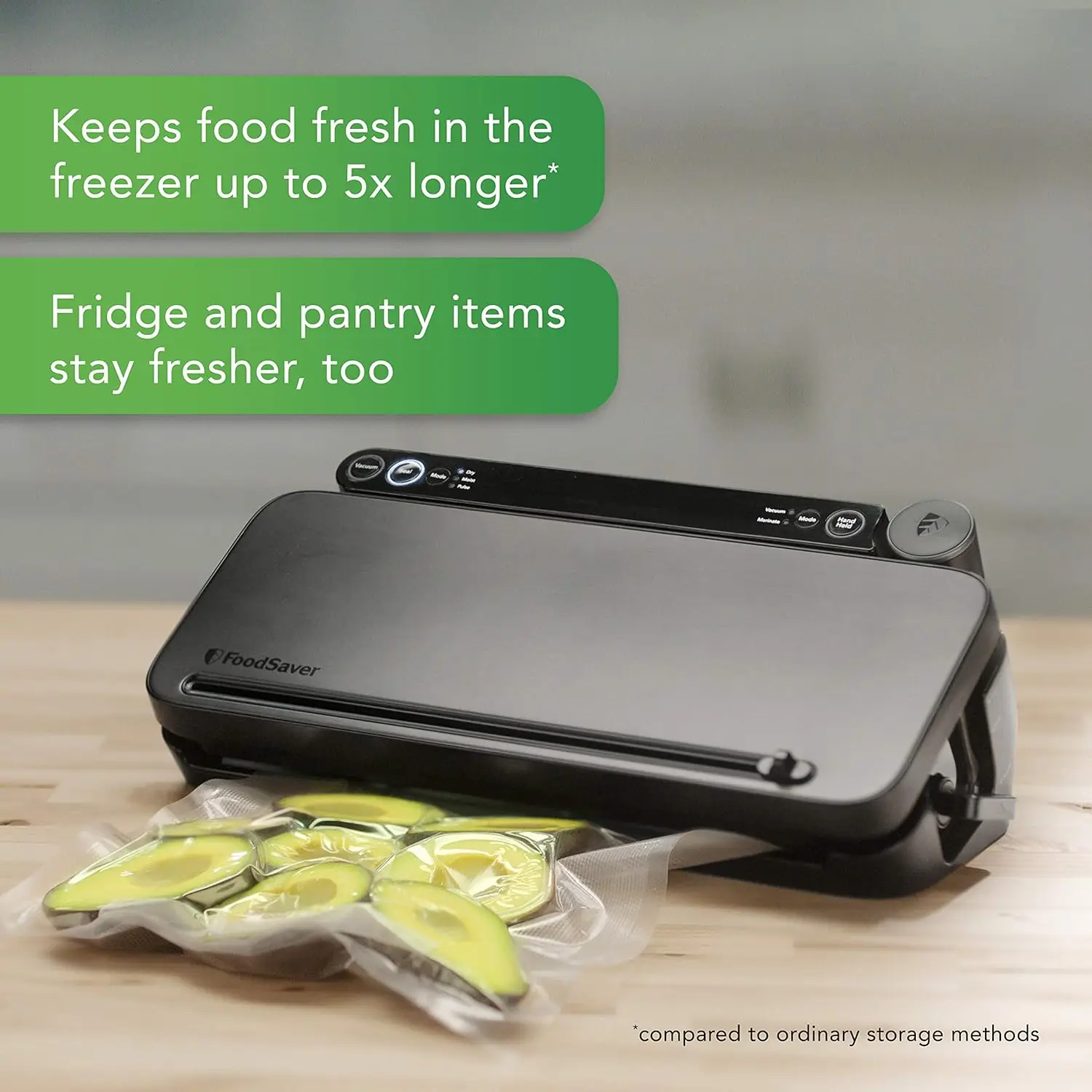 Vacuum Sealer Machine with 4 Settings Including Pulse and Marinate with Sealer Bags and Roll, Handheld  Sealer for Airtight Food