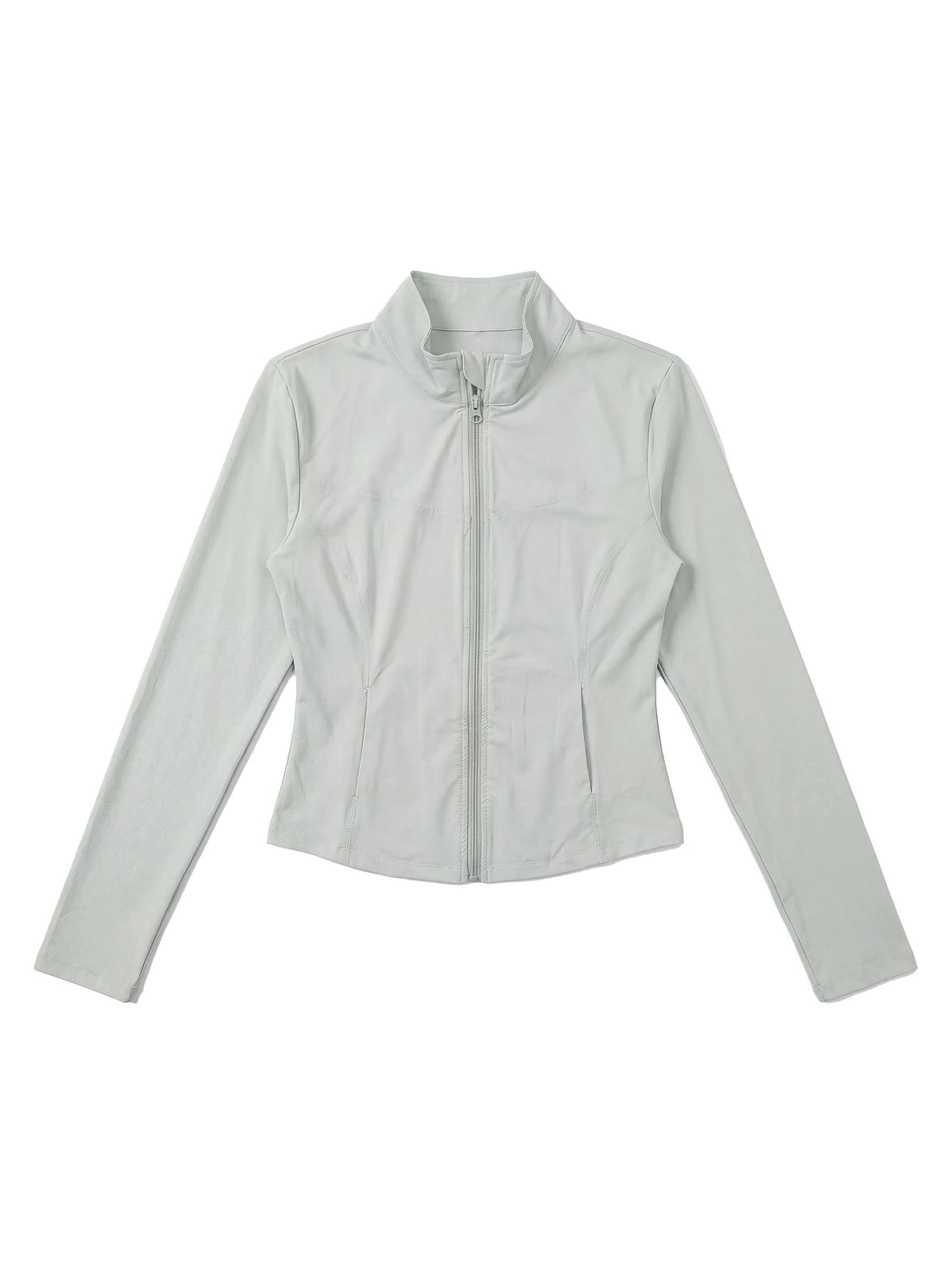 

Large Eye Women's Sun Protection Clothing Short And Long Design Sense Outerwear Original Yarn Collar Zipper Pure Color