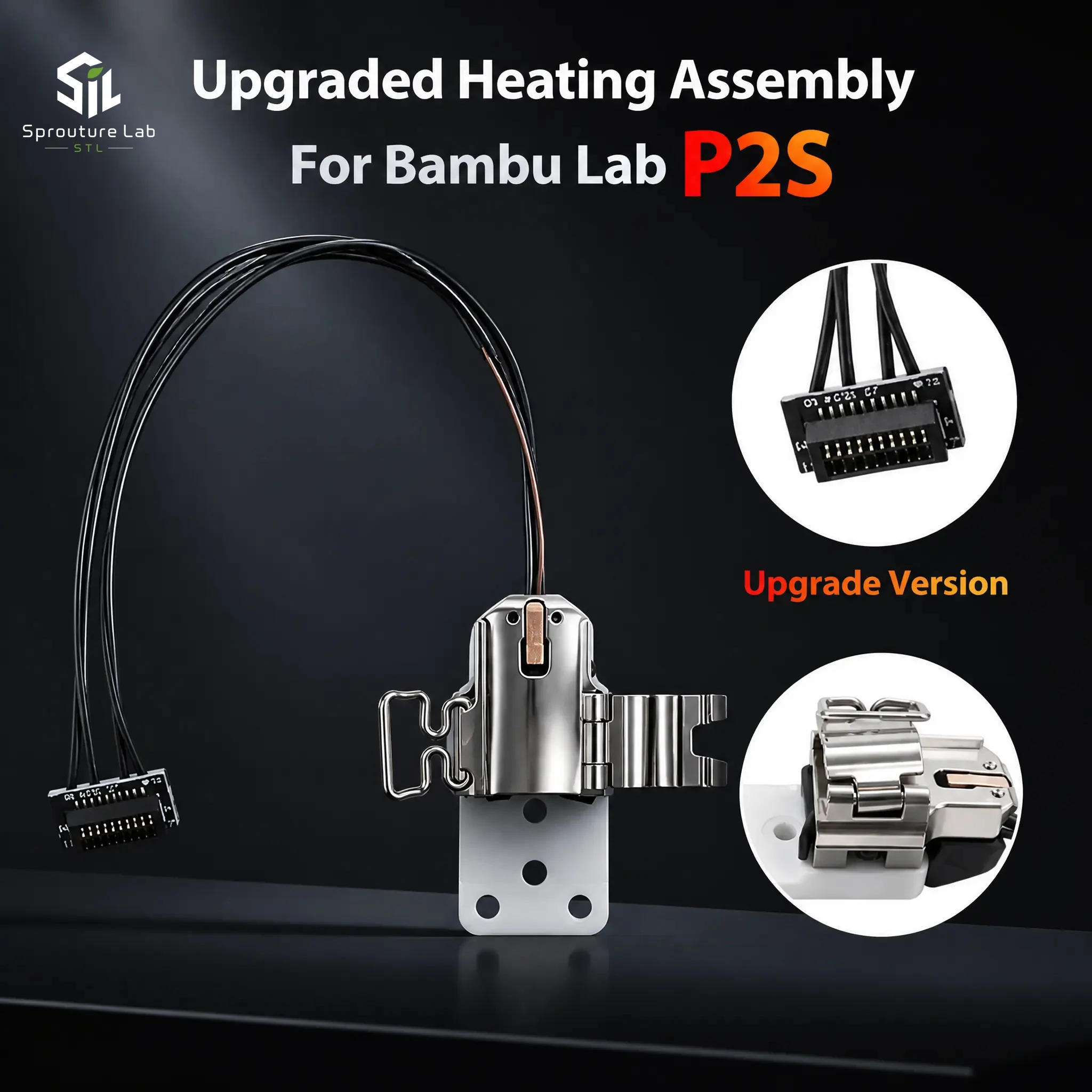 

For Bambu Lab P2S Hotend Heating Assembly Kit Quick-SwapUpgrade For Bambu lab P2S Hot end Assembly 3D Printer Replacement Parts