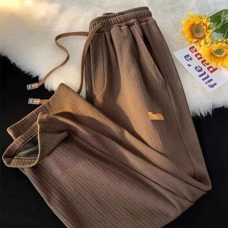 

Casual pants men's summer thin, high-end, versatile wide leg pants Japanese trend loose sports straight leg pants