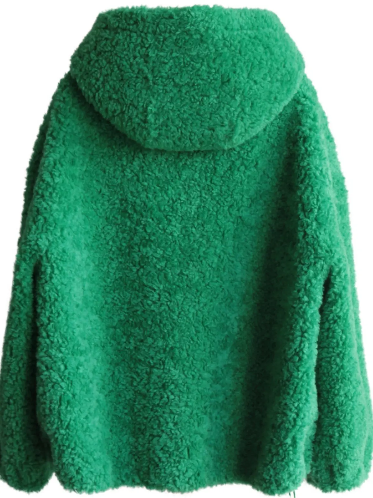 

In 2025, import of Australian full shearling fur coat granules, composite fur integrated fur coat, hooded green