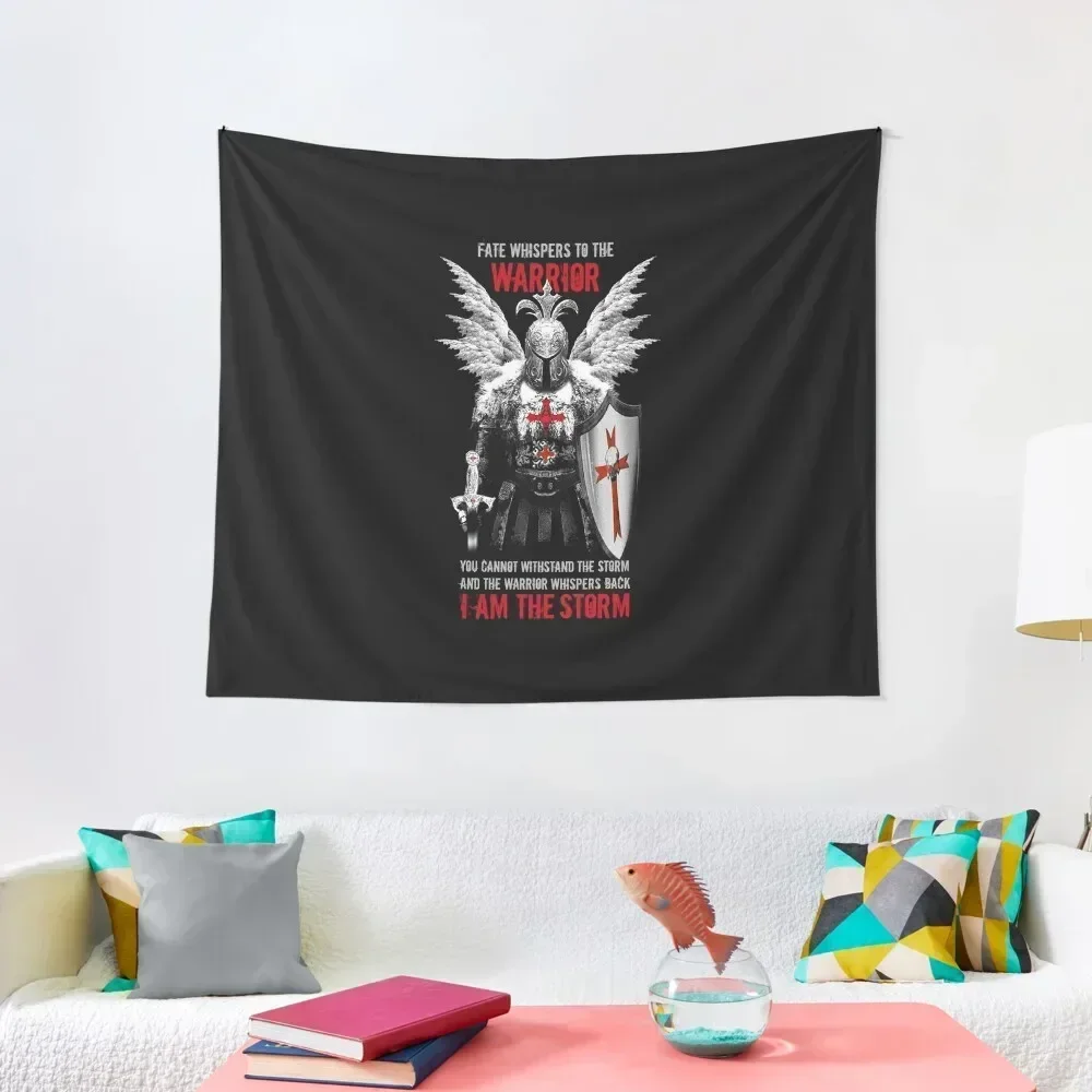 

Knights Templar Warrior Tapestry Wall Art Room Decoration Aesthetic Wall Decor Hanging Tapestry