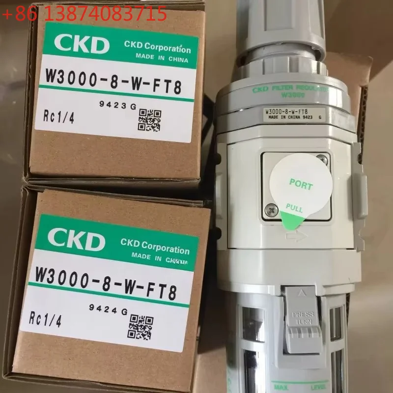 Original CKD W3000-10-W-FT8 W3000-8-W-FT8 Filter Regulators