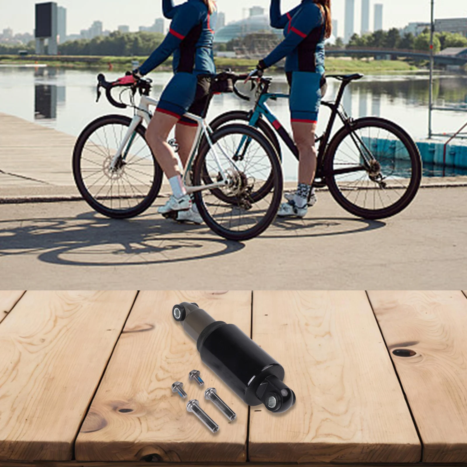 Bicycle Rear Shock Absorber 125/150/165/190MM Electric Scooter Shock Absorber Mountain Bike Oil Spring Shock Absorber - Image 2