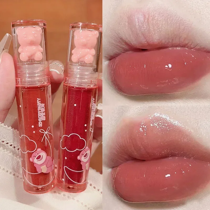 Moisturizing Mirror Lip Gloss Cute Water Light Lip Gloss Lasting Crystal Glossy Glaze Nude Red Liquid Lipstick Women Lips Makeup