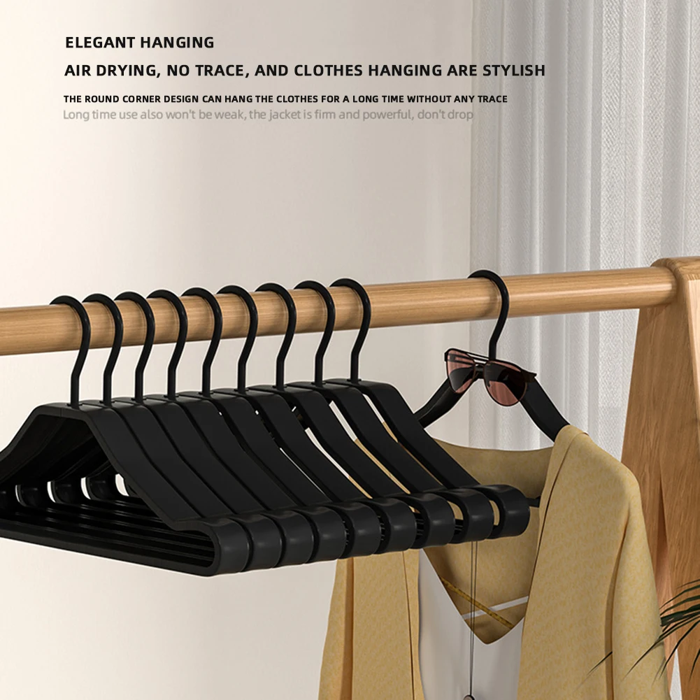 

5Pcs Wide Shoulder Hangers Wet And Dry Drying Hanger Multifunctional Clothes Hanging Holder For Balcony Bedroom Wardrobe