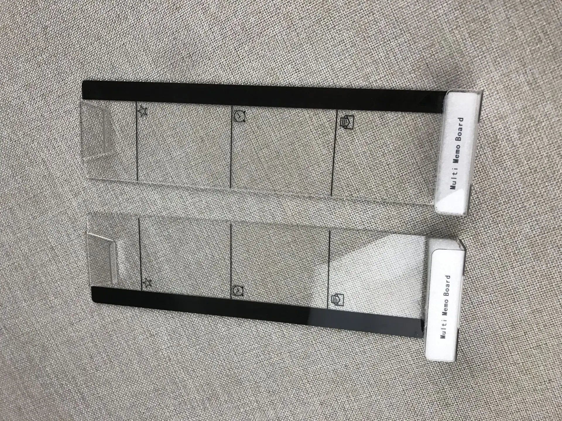 Clear Acrylic Monitor Memo Board, Side Note Holder for Office Computer Desk Organization