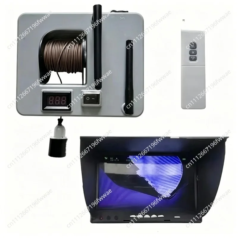 For 7-Inch Underwater Detector with 500m Camera, Real-Time Depth & Temperature Sensor, Waterproof Fish Finder for Boat Fishing