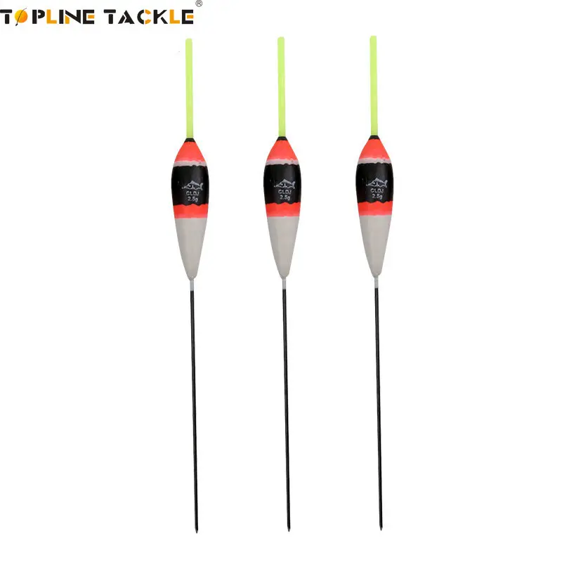 

Topline Tackle 10pcs/Bag Size 2.5g Fishing Float Set Buoy Bobbers Fishing Floats Vertical Pesca For Carp Fishing Tackle