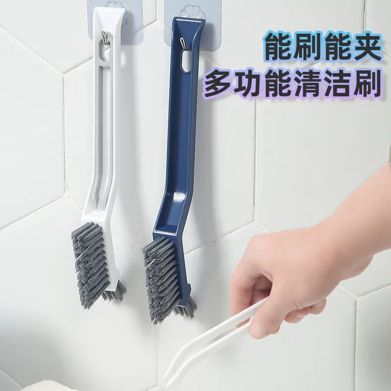 2-in-1 Bathroom Tile Floor Gap Cleaning Brush Window Groove Convenient Household Corner Cleaning Tools Multipurpose 28 cm