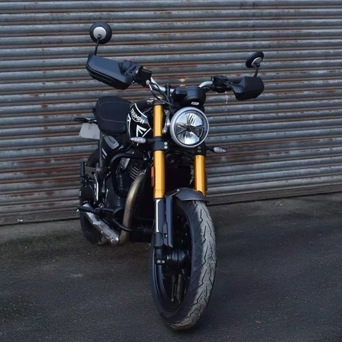 Imagen 2 del producto Para Triumph Speed 400 2024-2025 nuevo Protector de guardamanos de motocicleta negro mate Universal apto para accesorios universales