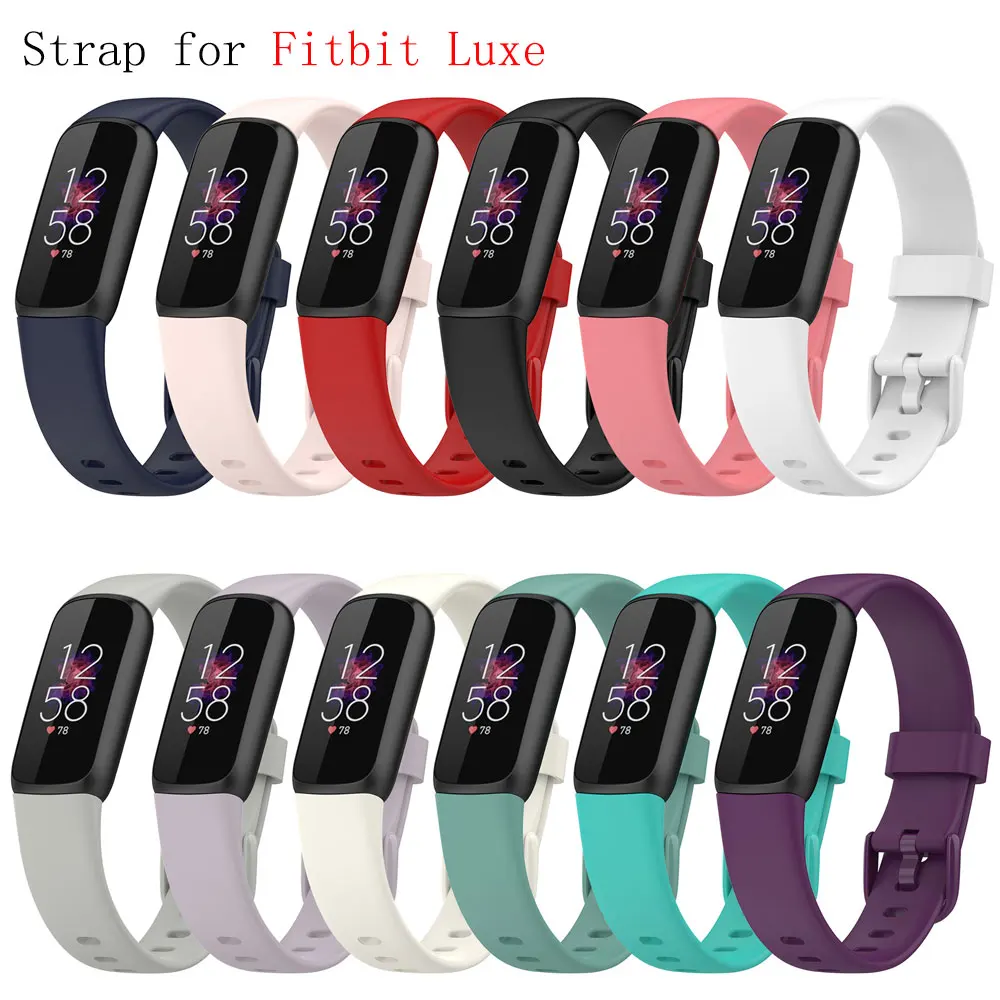 

Strap For Fitbit Luxe Watch Silicone Bracelet Watchband Wriststrap For Fit Bit Luxe Band Replacement Accessories