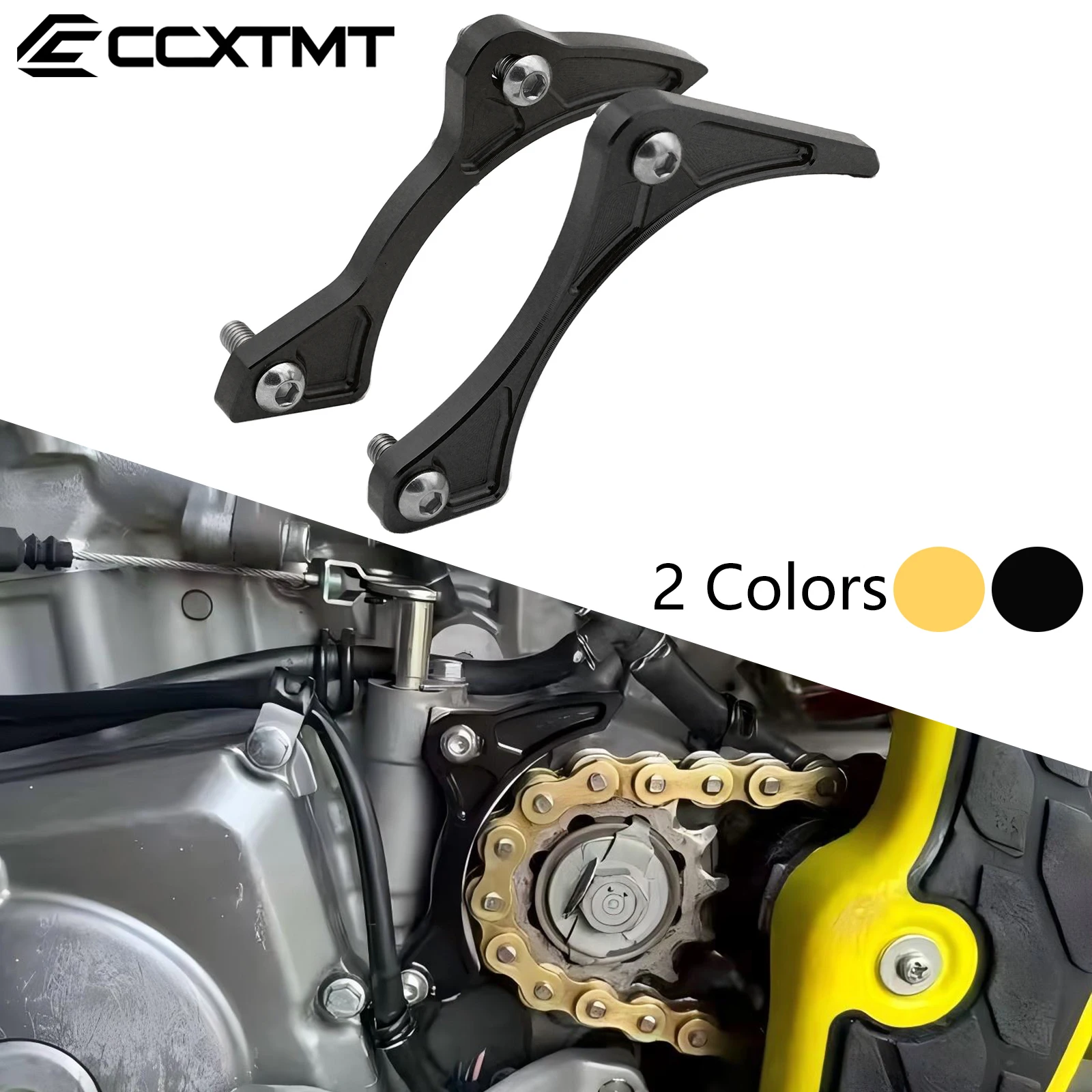 Protector de piñón de cadena de motor de motocicleta CNC, protector de placa, protector de caja para Suzuki RMZ250 2007-2019 RMZ450 2005-2019 RMZ 250 450
