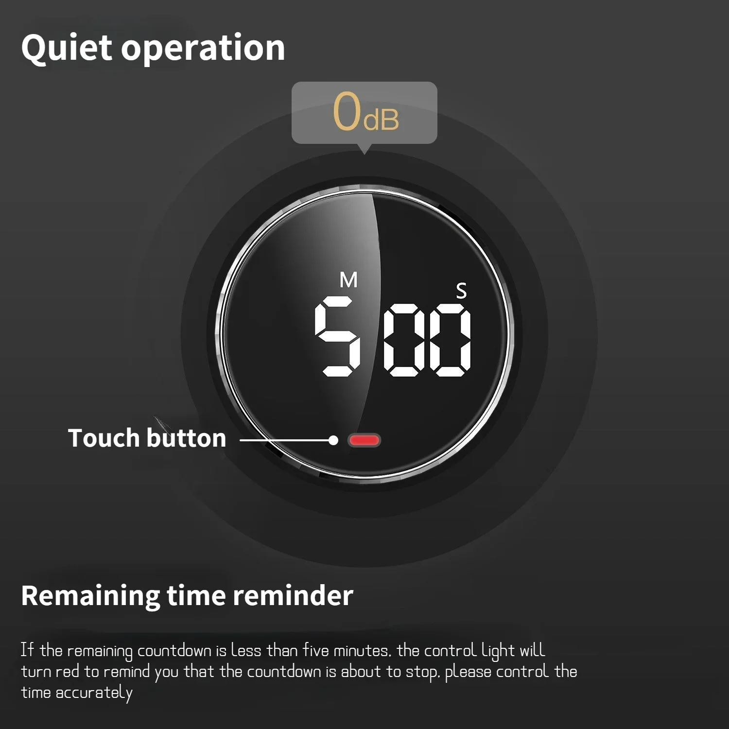 Best Durable Magnetic Digital Timers Manual Countdown Kitchen Timer Countdown Alarm Clock Mechanical Cooking Timer Alarm Counter