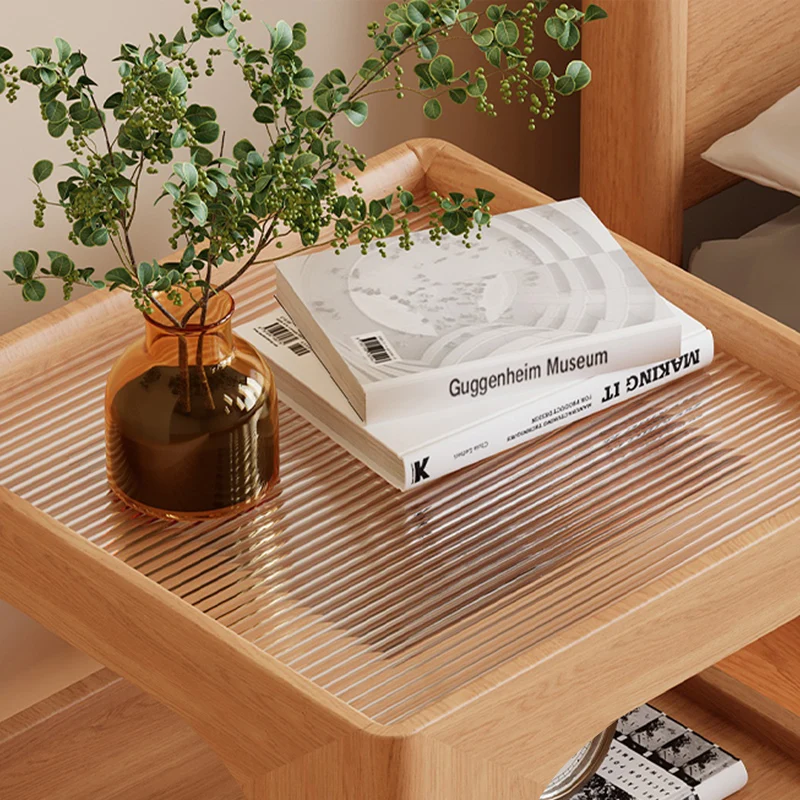 All solid wood bedside table creative 520 shape bedside table modern simple storage cabinet small bedroom storage cabinet