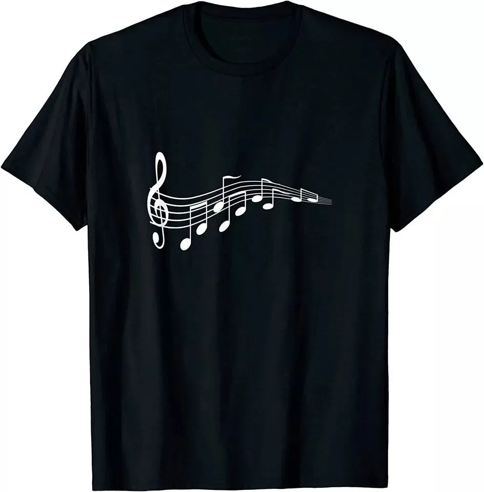 Musical Notes Music Dad Text In Treble Clef Design Unisex T-Shirt