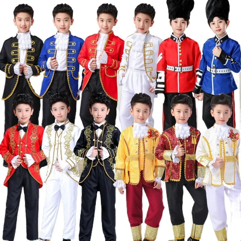 

Children's King, Prince, Minister, Handsome Performance Dress, Boys' European Style Court Fashion Fairy Tales, Stage Drama, Suit