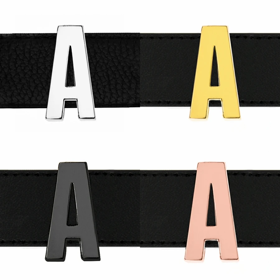 65p18mm Slider Letters Charms  Alphabet Fit 18mm Wide Wristband Bracelet Collar Phone Cup Belt DIY Jewelry Making For Women Gift