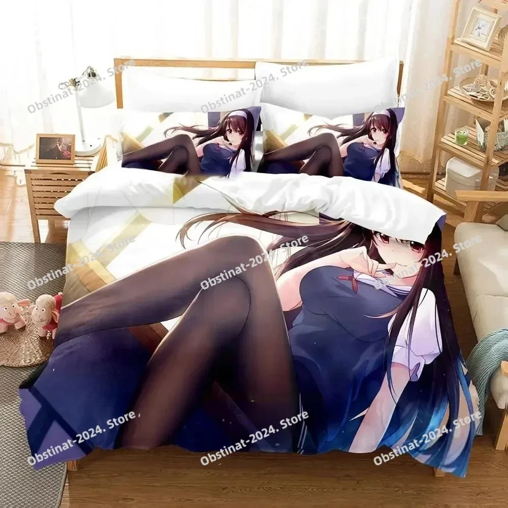 

Anime Saekano How to Raise a Boring Girlfriend Bedding Set Duvet Cover Full Queen King Size Pillowcase Bed Printed Single Twin