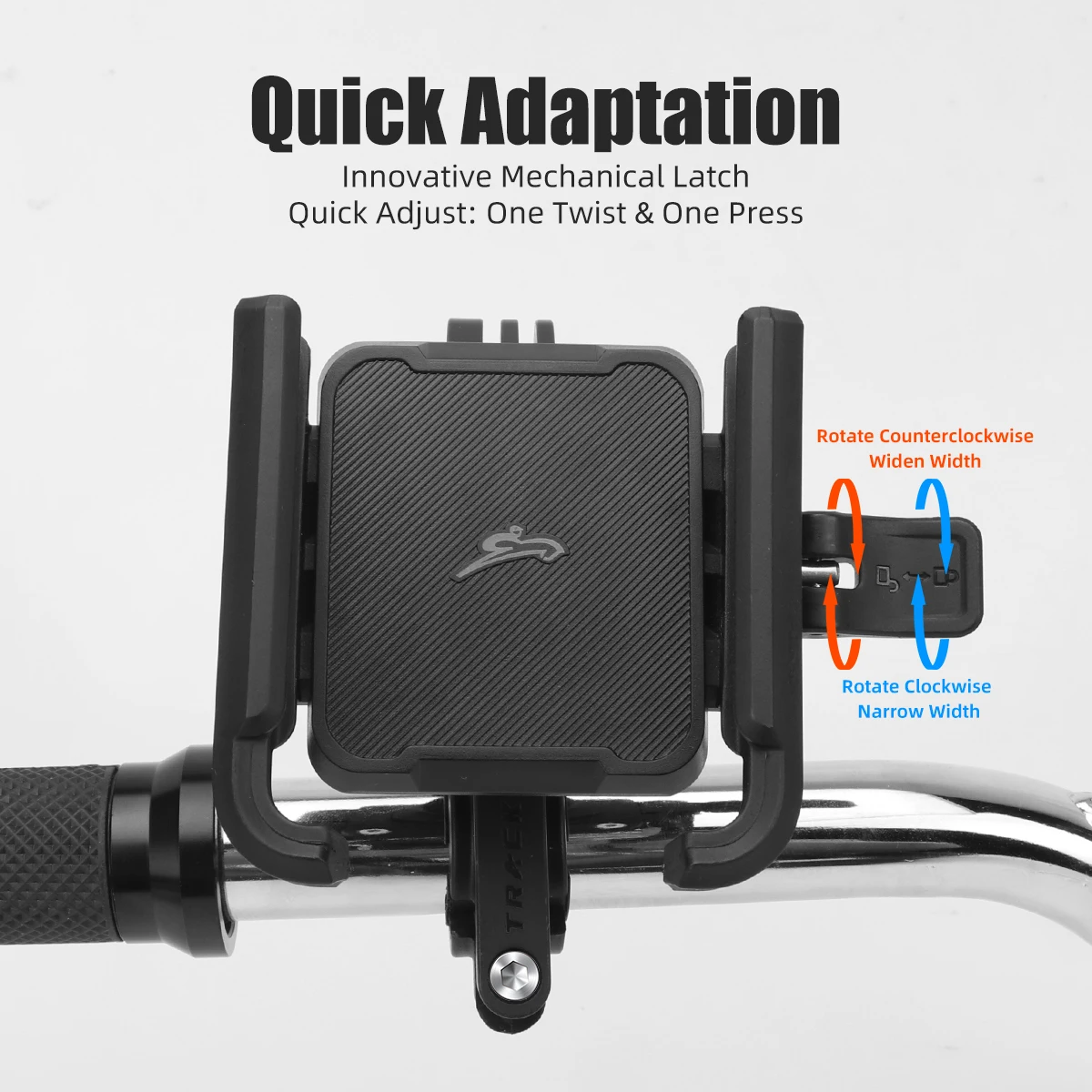 1PC Quick Lock Shockproof E-Bicycle Motorcycle Handlebar Phone Holder Extended Functions Outdoor Riding GPS Navigation Mount