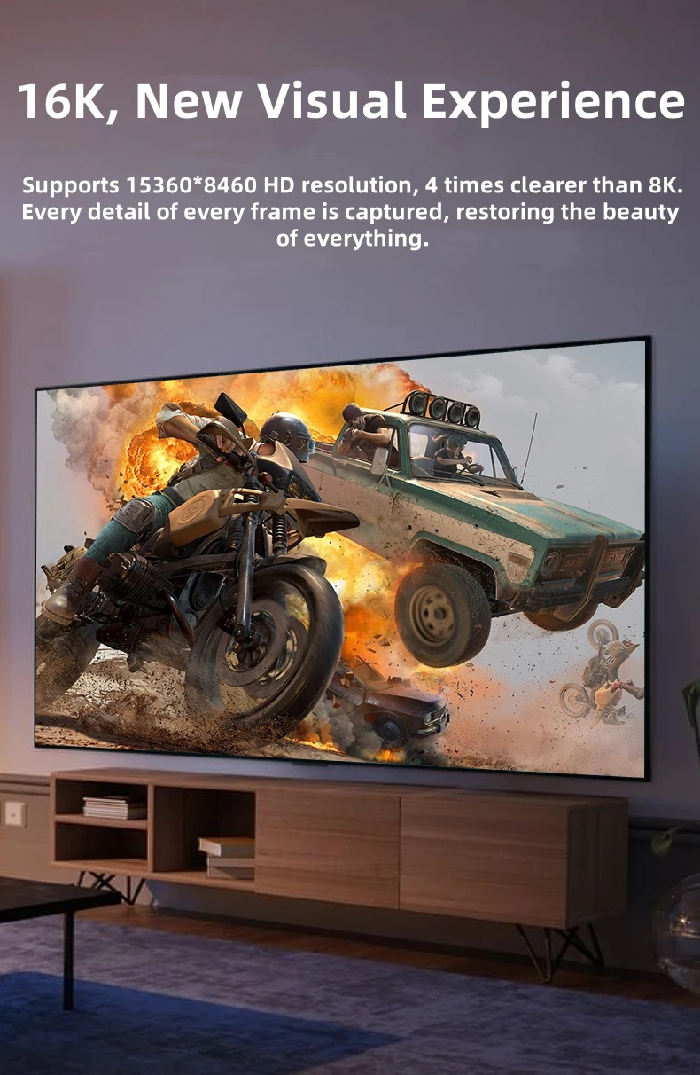 Displayport Cable 16K 8K Video Audio Cable for Xiaomi TV Box PC Laptop Monitor Video Game DP Cable DisplayPort Gaming Cable