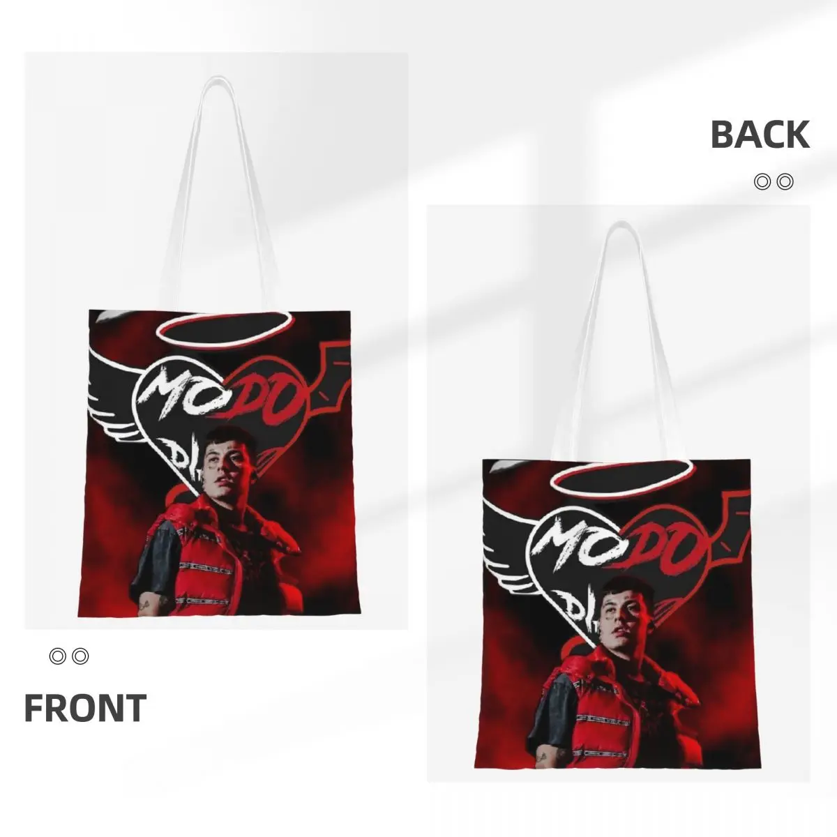 Duki Singer Rapper Accessories Shopping Bags Reusable Canvas The Tote Bag Girls Shoulder Tote Travel Handbag