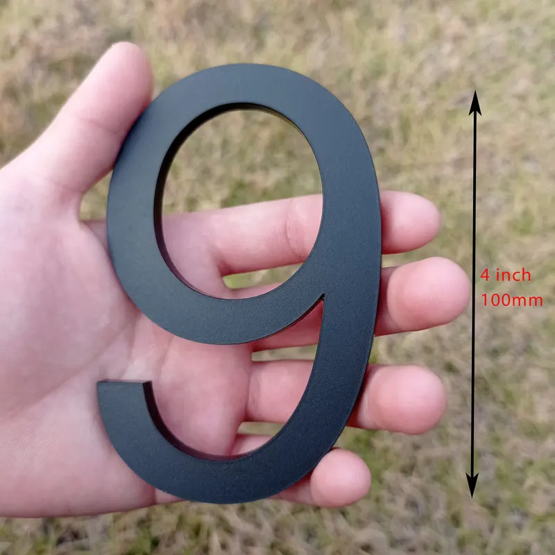Numeri civici da 4 pollici 10cm per esterni, montaggio a parete Modern House Address Numbers Decor