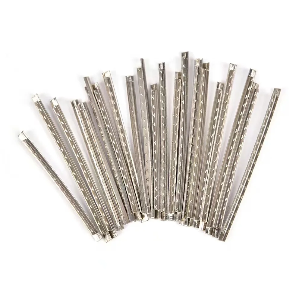 24 Uds trastes diapasón de alambre níquel 1,6 MM 1,8 MM 2MM 2,2 MM 2,4 MM 2,7 MM 2,9 MM Material de reparación para guitarra bajo ukelele