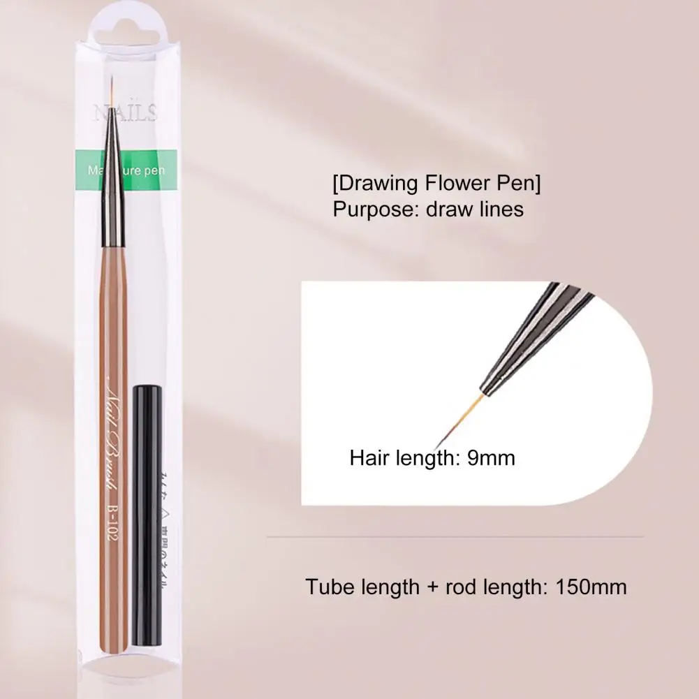 Durable Manicure Pencil Non-shedding One Stroke Sketch Good Polymerization Gradual Shading Copper Rod Manicure Pencil