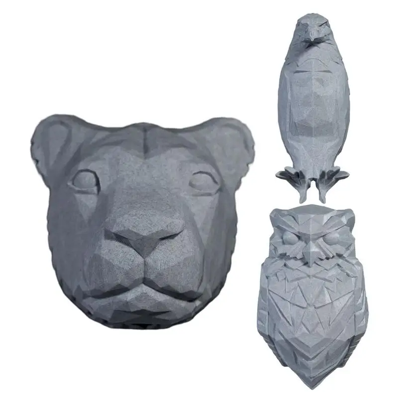 Lâmpada de parede 3D Vivid Animal Estátua, Apliques de animais, Decoração Home Moderna, Iluminação moderna do quarto de estudo