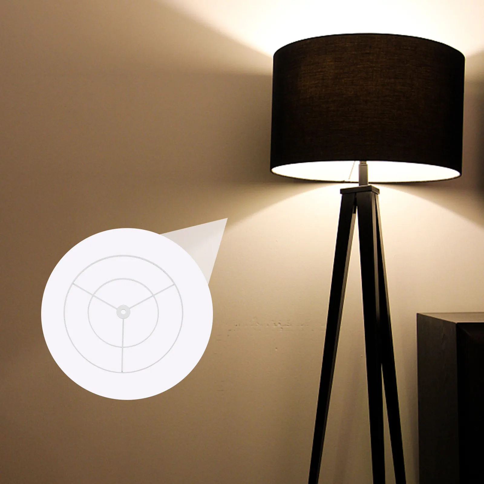 

Water Crystal Lamp Shade Frame Ceiling Light 25Cm Iron Double Layer Wire Lamp Shade Holder for Pendant Light Chandelier