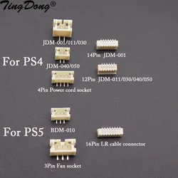 Dla PS4 PS5 z uchwytem oryginalne złącze stykowe do ładowania baterii L2 R2 wstęga z klipsem kontaktowym JDM-001 011 030 040 050 BDM-010