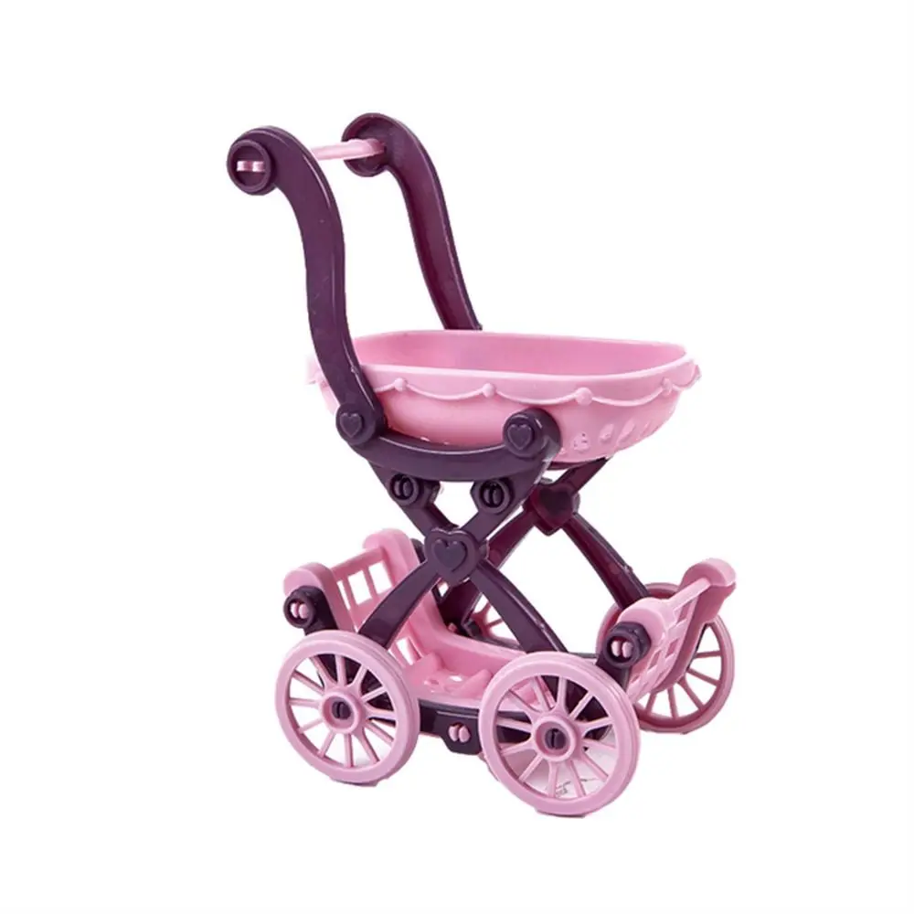 Accesorios para muebles de carrito, cesta de compras para supermercado, accesorios para casa de muñecas, carrito de mano para supermercado, muebles para casa de muñecas