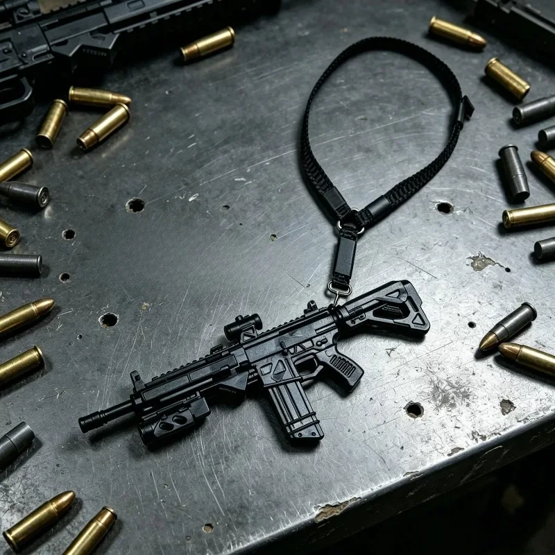 In Stock 1/12 Scale Gun with Sling Model Action Figures Body Accessory for 6'' Toy Figures Body Decor Collection