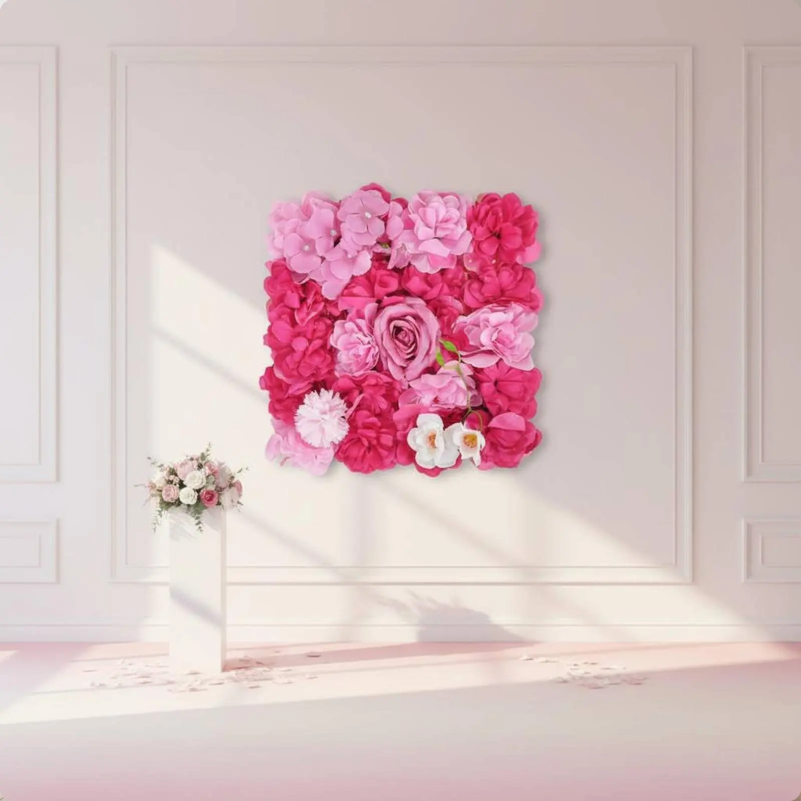 Искусственная цветочная панель – обзор и цена Flower Wall Panel