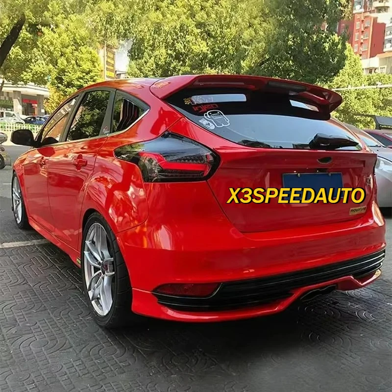 8 Colors  High Quality Plastic Spoiler Wing For Ford Focus HATCHBACK 2012 2013 2014 2015 2016 2017 2018 ABS Painted