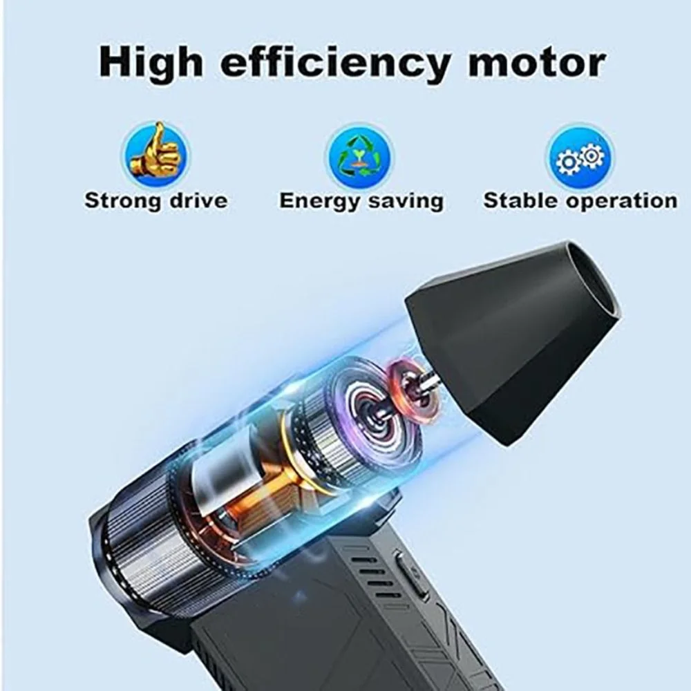 

Reusable Can Violent Mini Turbo Jet Fan Compressed Air Duster Computer Keyboard High Speed Duct Fan Durable Electronics Cleaning